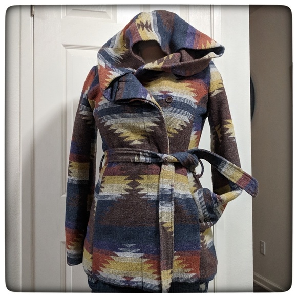 Mossimo Supply Co. Jackets & Blazers - MOSSIMO Tribal Print Hooded Jacket